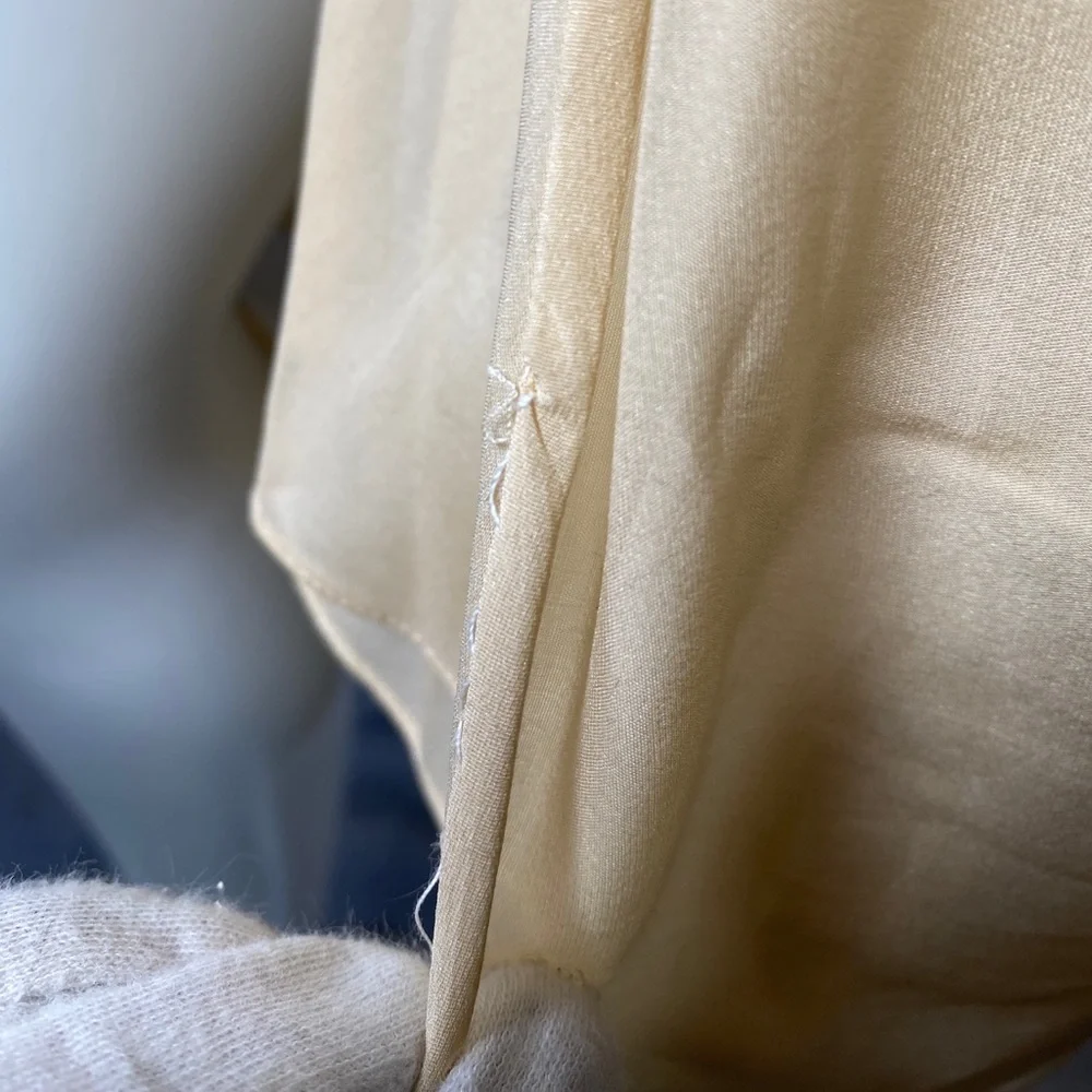 ✨HP✨AUTH GUCCI NUDE Tom Ford Twist Skin Silks Gold Blades Sexy Runway Dress 40 - Picture 15 of 17